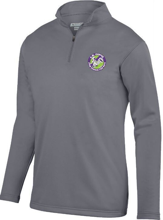 Adult Quarter-Zip Wicking Fleece Pullover with Embroidered Logo (GWC)