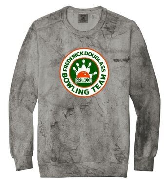 Adult Frederick Douglass Bowling Team Comfort Colors Color Blast Crewneck Sweatshirt (FDB)