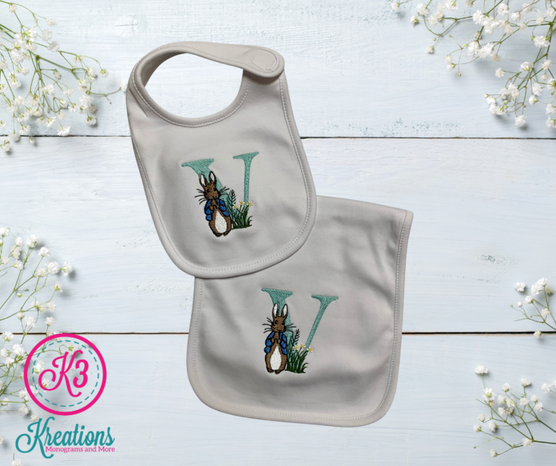 Peter Rabbit Bib &amp; Burp Cloth