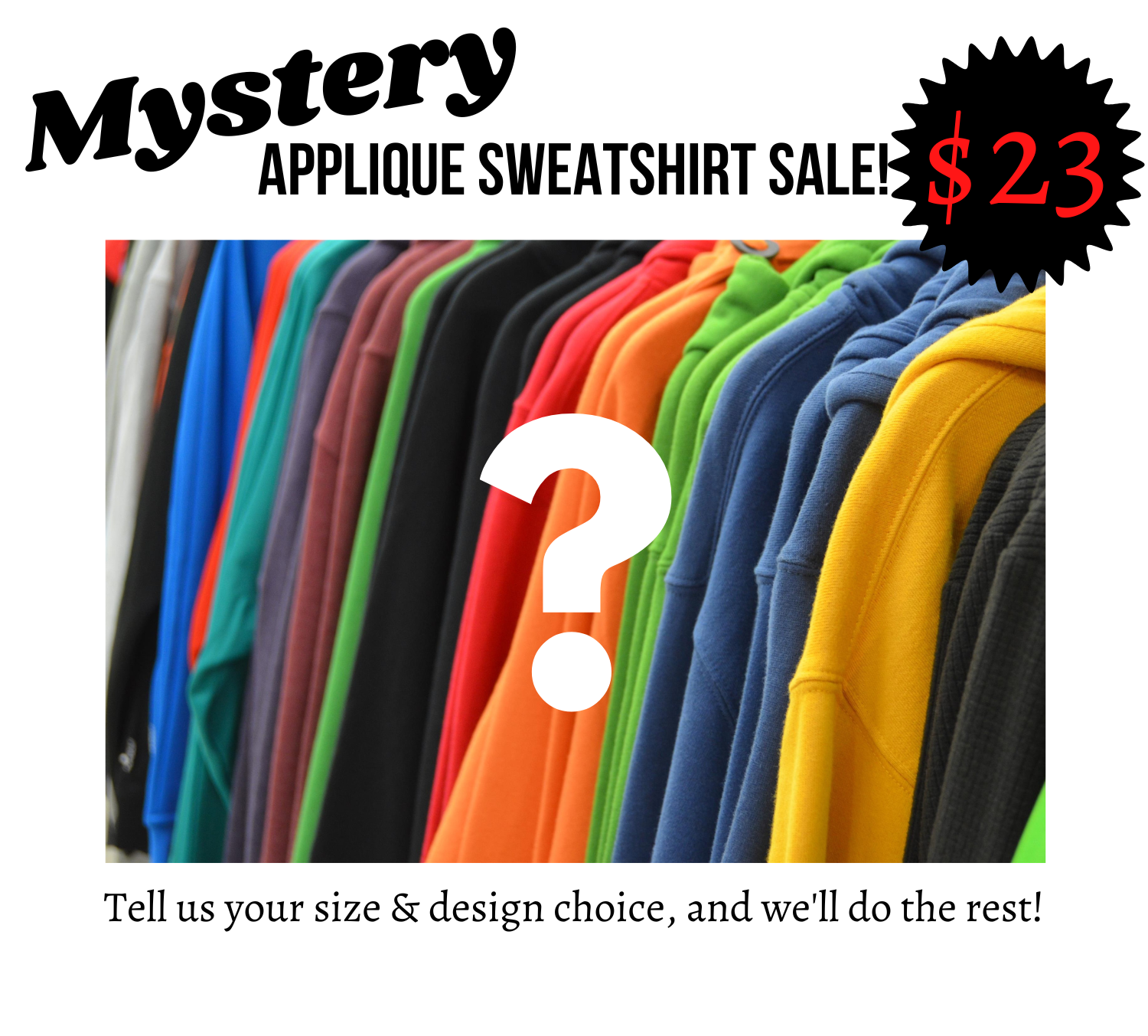 Adult Mystery Applique Sweatshirt