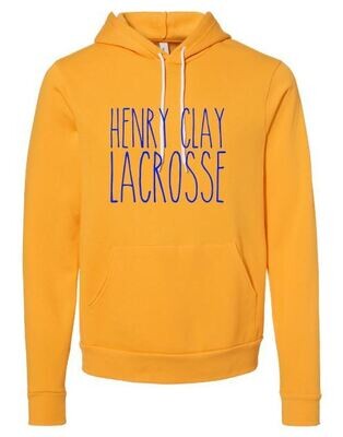 Adult Bella + Canvas Henry Clay Lacrosse Sponge Fleece Hooded Sweatshirt (HCL)