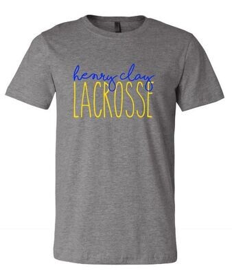 Adult Bella + Canvas henry clay Lacrosse Short OR Long Sleeve Tee (HCL)