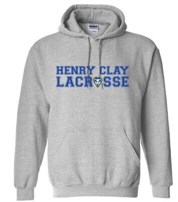 Adult Henry Clay Lacrosse Crewneck OR Hooded Sweatshirt (HCL)