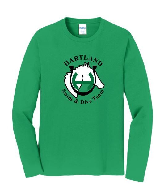 Adult Hartland Swim &amp; Dive Team Fan Favorite Long Sleeve Tee (HSDT)