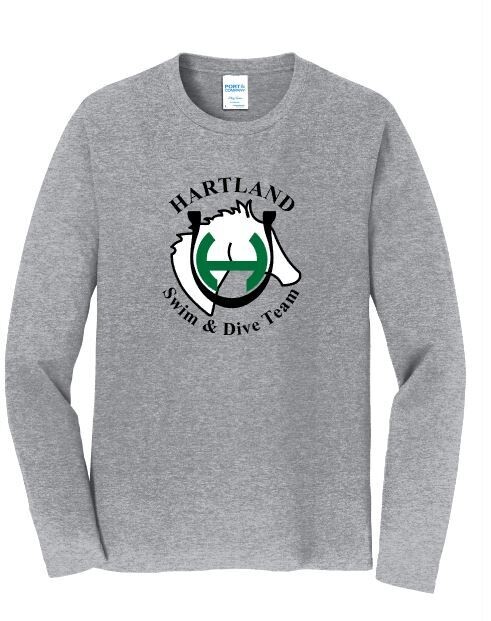 Adult Hartland Swim &amp; Dive Team Fan Favorite Long Sleeve Tee (HSDT)