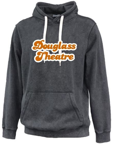 Adult Douglass Theatre Applique Sandwash Hooded Sweatshirt (DT)