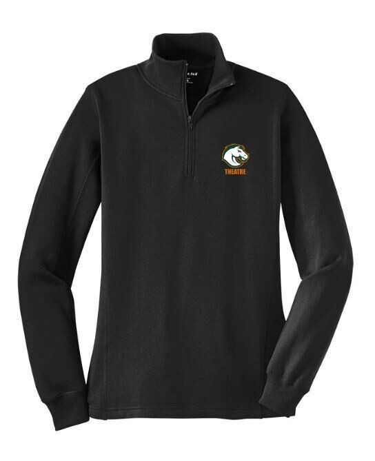 Ladies Sport-Tek® 1/4-Zip Sweatshirt with Embroidered Bronco Theatre (DT)