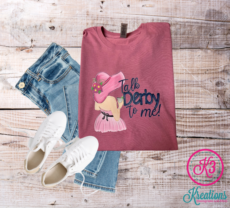 Talk Derby To Me Adult Gildan Softstyle Short Sleeve Tee