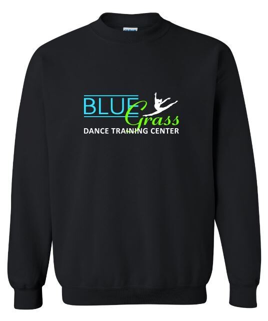 Youth or Adult Bluegrass Dance Training Center Crewneck Sweatshirt (BGD)