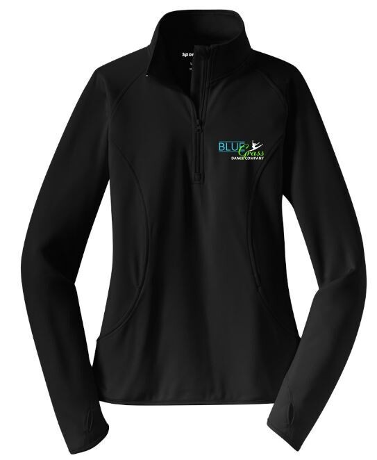 Ladies Sport-Wick® Stretch 1/2-Zip Pullover with Embroidered Bluegrass Dance Company Logo (BGD)