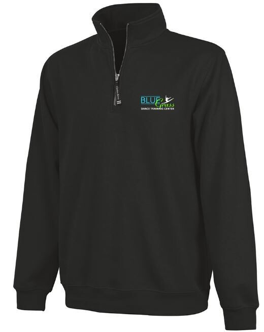 Adult Charles River 1/4 Zip Fleece Pullover with Embroidered Bluegrass Dance Training Center Logo (BGD)