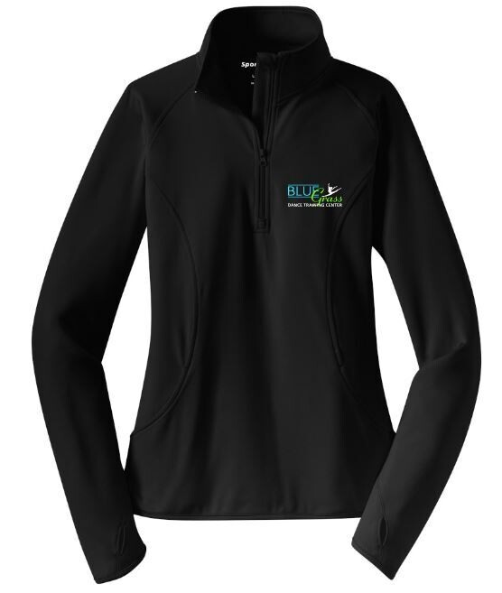 Ladies Sport-Wick® Stretch 1/2-Zip Pullover with Embroidered Bluegrass Dance Training Center Logo (BGD)