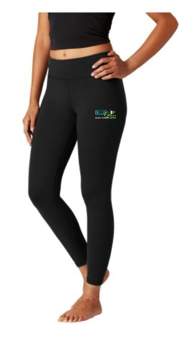 Ladies Sport-Tek® High Rise Bluegrass Dance Training Center Black Leggings (BGD)