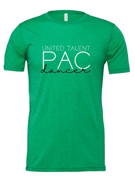 Adult United Talent PAC dancer Short Sleeve Bella + Canvas Tee (PAC)
