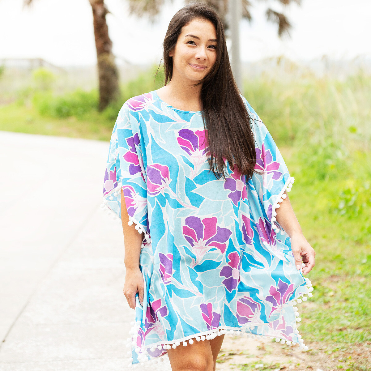 Get Lost Pom Pom Cover Up