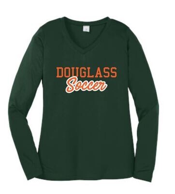 Ladies Sport-Tek Douglass Soccer Dri Fit Long Sleeve Tee (FDGS)