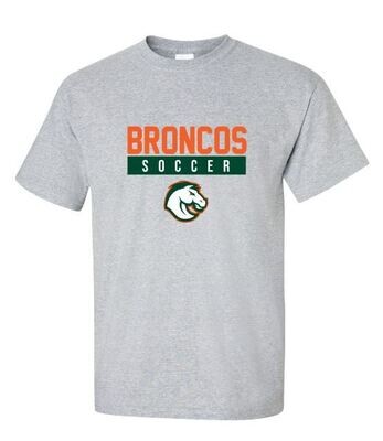 Adult Broncos Soccer with Bronco Short or Long Sleeve Tee (FDGS)