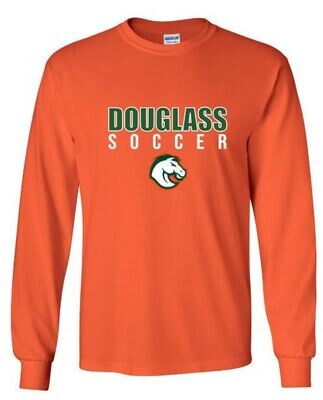 Adult Douglass Soccer with Bronco Short or Long Sleeve Tee (FDGS)
