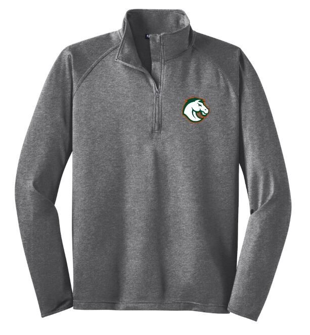 Adult Sport-Tek® Sport-Wick® Stretch 1/2-Zip Pullover with Choice of Logo (FDGS)