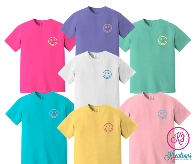 Adult The Sun Shines Bright Retro Wavy Comfort Colors Short Sleeve Tee