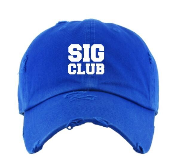 SIG CLUB Distressed Ball Cap (SCSD)