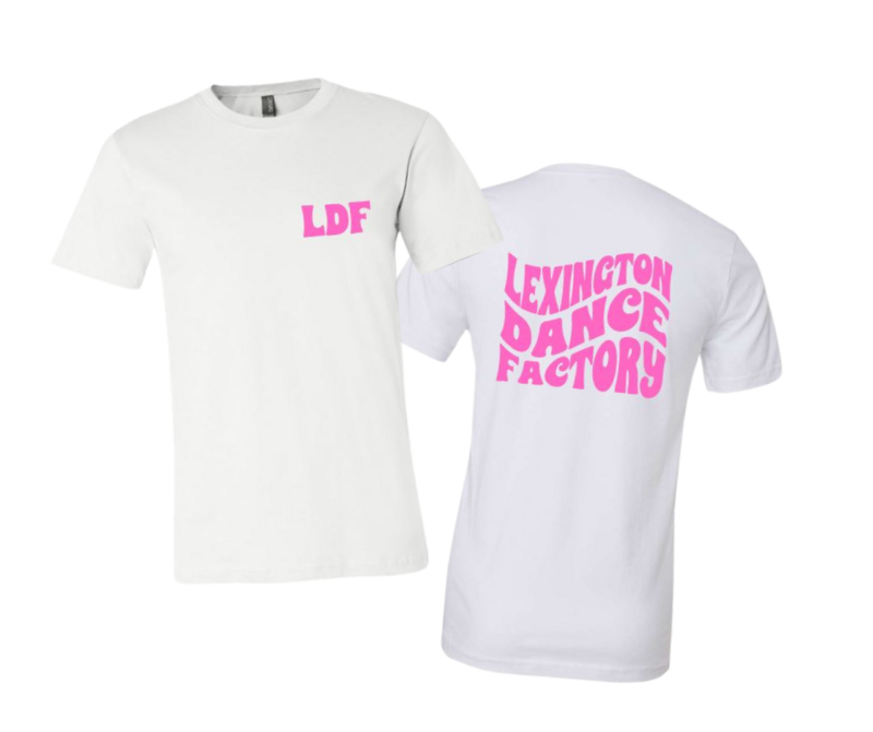 Youth or Adult Bella + Canvas Lexington Dance Factory Retro Wavy Tee (LDF)