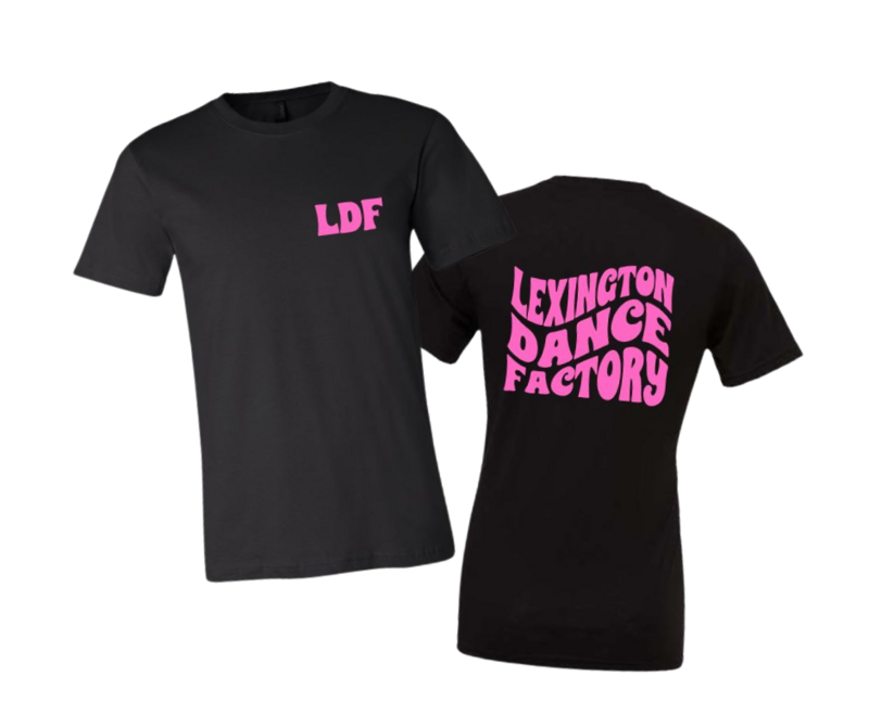 Youth or Adult Bella + Canvas Lexington Dance Factory Retro Wavy Tee (LDF)