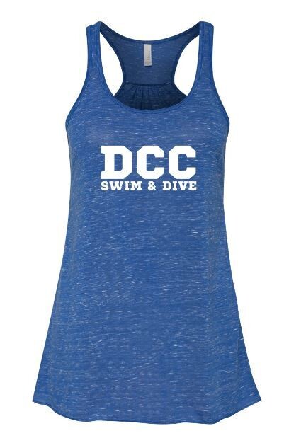 Ladies DCC Swim & Dive Flowy Racerback Tank (DCC)