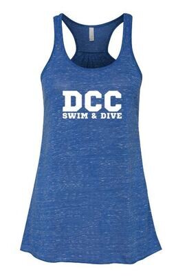 Ladies DCC Swim &amp; Dive Flowy Racerback Tank (DCC)