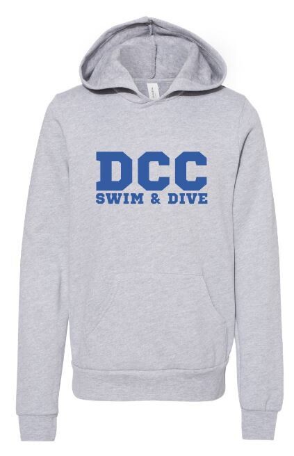 Youth Bella + Canvas DCC Swim & Dive Sponge Fleece Hooded Sweatshirt (DCC)