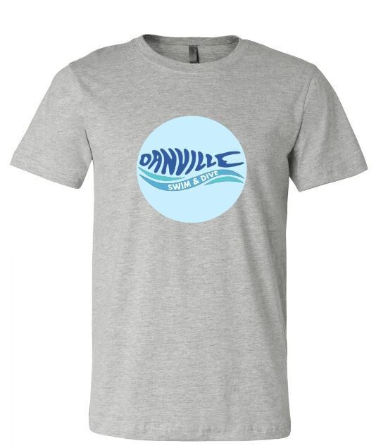 Adult Bella + Canvas Danville Swim & Dive Circle Logo Short Sleeve Tee (DCC)