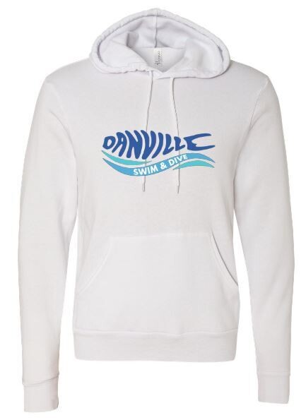 Adult Bella + Canvas Danville Swim & Dive Logo Sponge Fleece Hooded Sweatshirt (DCC)
