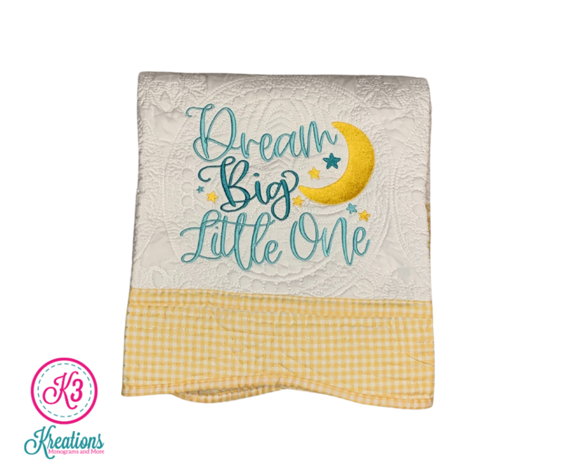 Dream Big Little One Antique Baby Quilt