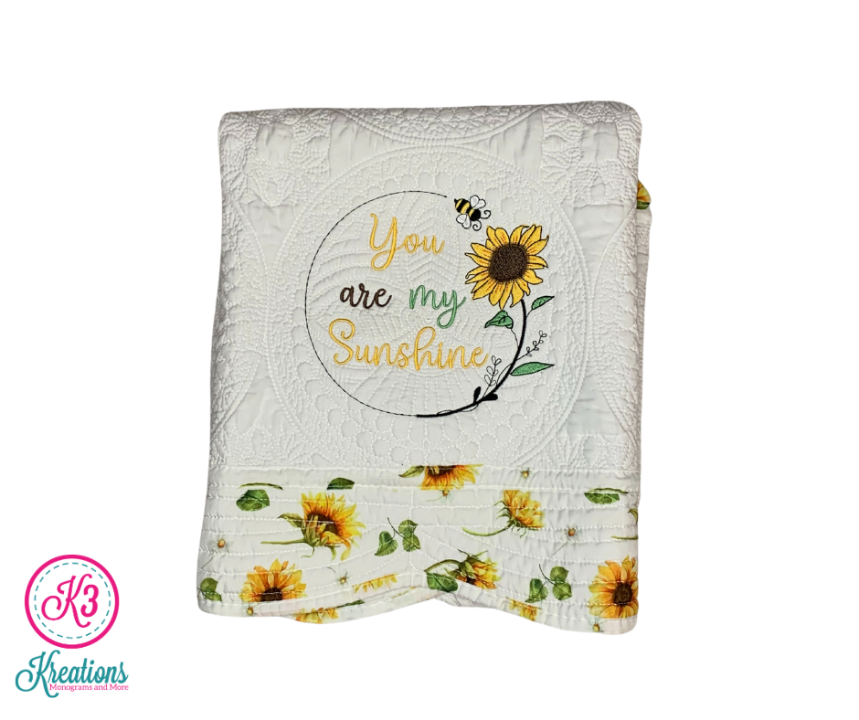 You Are My Sunshine Antique Baby Quilt