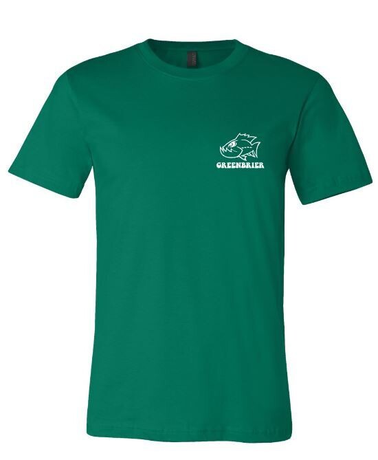 Youth or Adult Bella + Canvas Retro Wavy Piranhas Swim Team Jersey Short Sleeve Tee