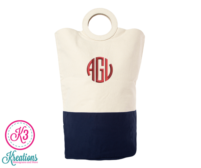 Navy Laundry Hamper