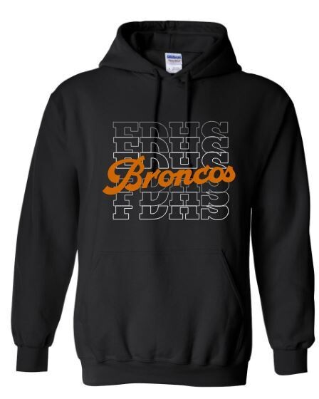 Adult FDHS Broncos Hooded Sweatshirt 