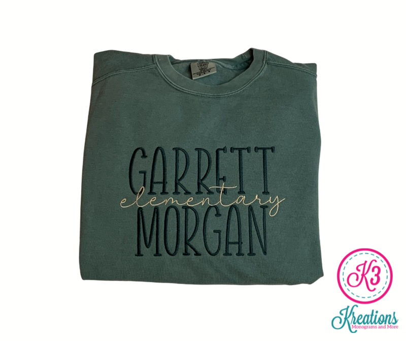 Adult Garrett Morgan Elementary Wolf Pack Crewneck Sweatshirt
