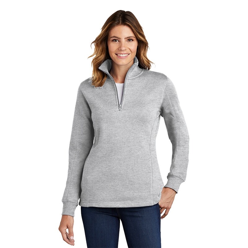 Unisex or Ladies Sport Tek 1/4 Zip Fleece Pullover with Embroidered Logo