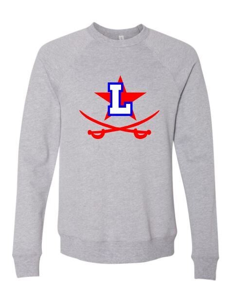 Adult Lafayette Logo Sponge Fleece Crewneck Sweatshirt (LDT)
