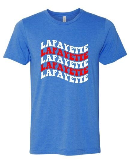 Adult Waved Lafayette Bella + Canvas Triblend Tee