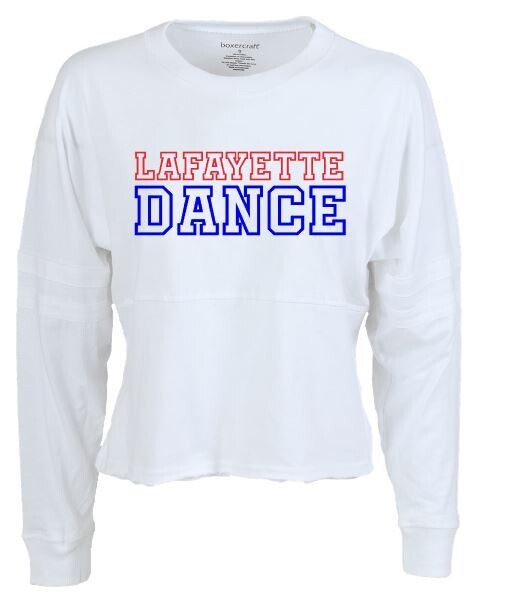 Ladies Lafayette Dance White Crop Retro Jersey (LDT)