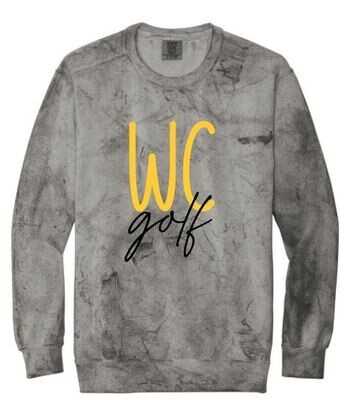 Adult Comfort Colors Color Blast WC golf Crewneck Sweatshirt (WCG)