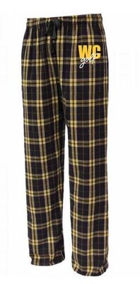 Youth or Adult WC golf Flannel Pants (WCG)