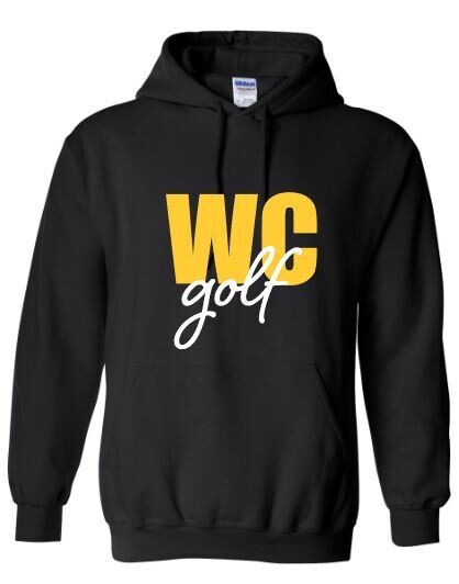 Youth or Adult Block WC golf Hooded Sweatshirt (WCG)