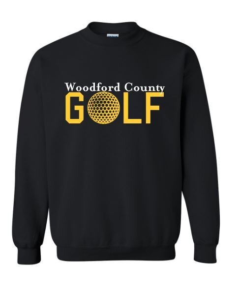 Youth or Adult Woodford County Golf Crewneck Sweatshirt (WCG)