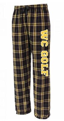 Youth or Adult WC GOLF Flannel Pants (WCG)
