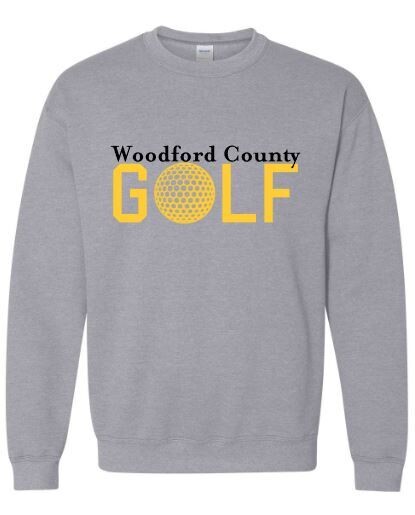 Youth or Adult Woodford County Golf Crewneck Sweatshirt (WCG)