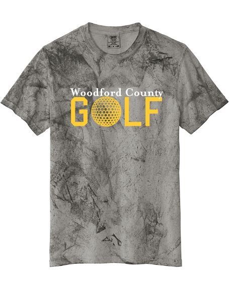 Adult Comfort Colors Color Blast Woodford County Golf Short Sleeve Tee (WCG)