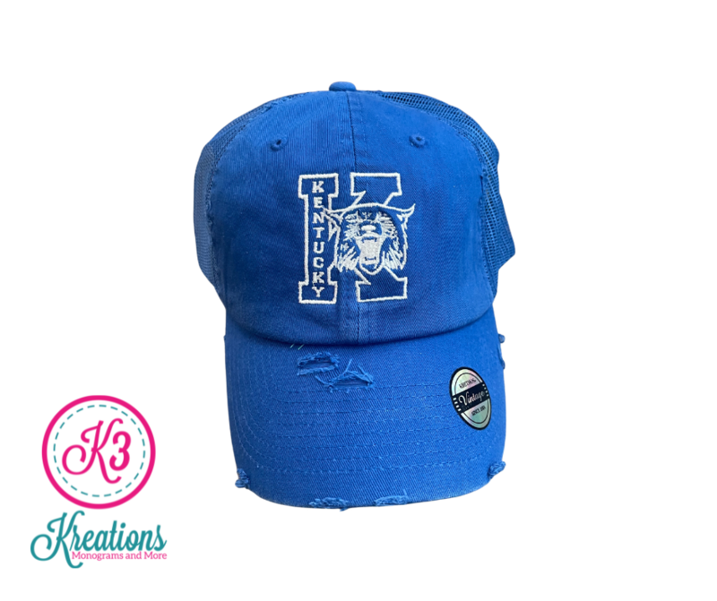 Big K Kentucky Wildcat Distressed Trucker Cap